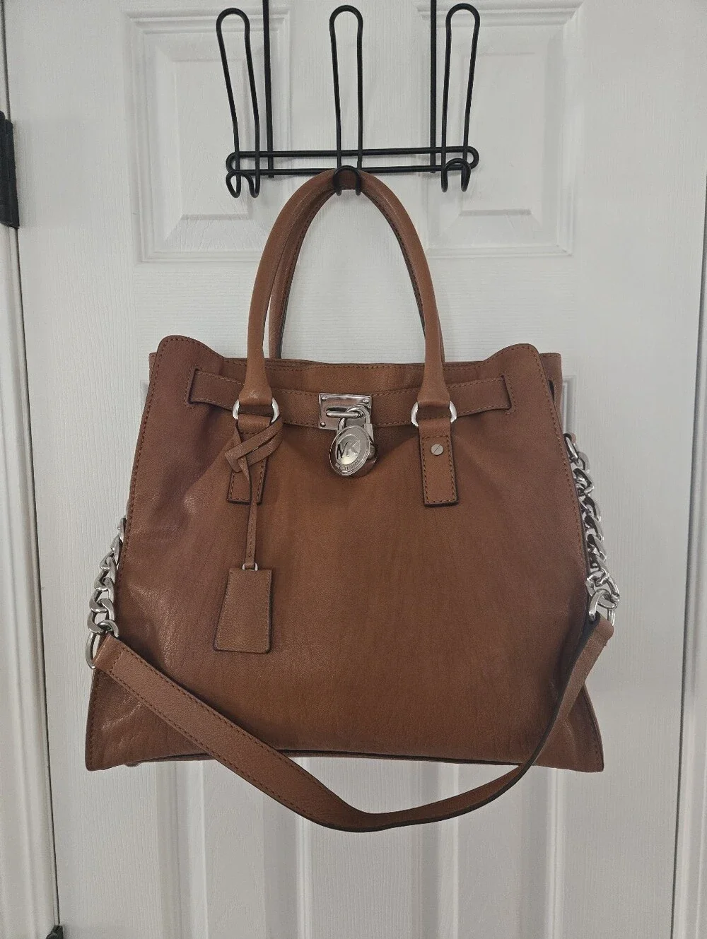 EUC MICHAEL Michael Kors Hamilton Large Soft Leather Satchel/Tote